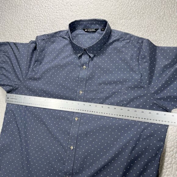 Travis Mathew Button Down Shirt Men’s 3XL Navy Smart Casual Golf Athliesure - Picture 9 of 10